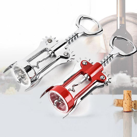 Stainless Steel Wine Opener Wing Type Wine Cork Remover Metal Red Wine Opener Sommeliers Corkscrew Bottle Openers Corkscrews - Provence Home Living Store