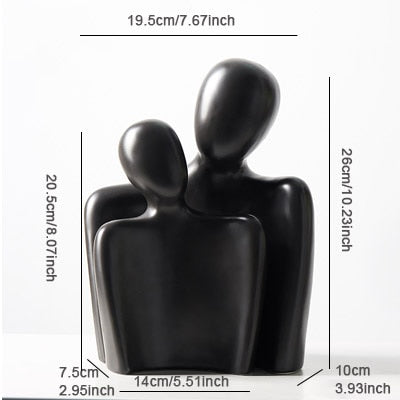 Nordic minimalist abstract figures ceramic ornaments bedroom living room desktop furnishings home decoration office figurines - Provence Home Living Store