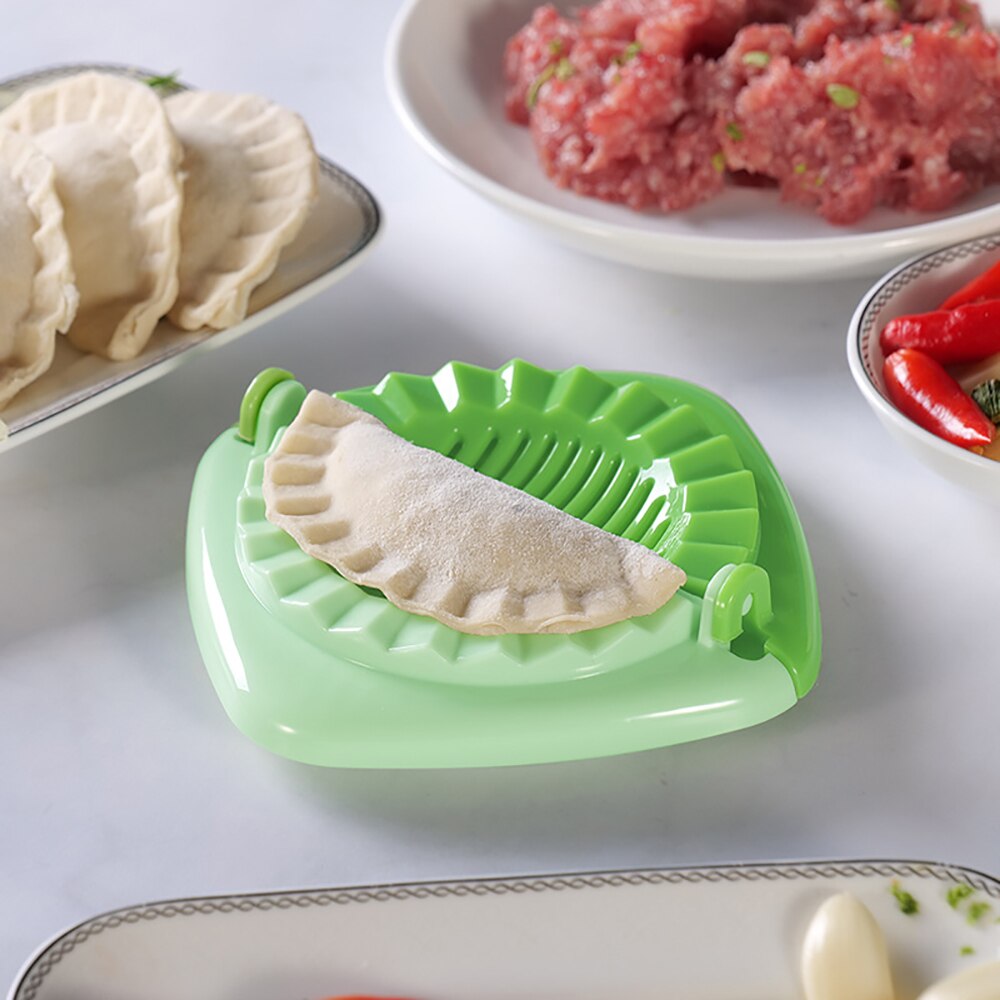 DIY Plastic Dumpling Mold Chinese Food Jiaozi Maker Dough Press Dumpling Pie Creative Dumpling Mold Clips Kitchen Tools - Provence Home Living Store