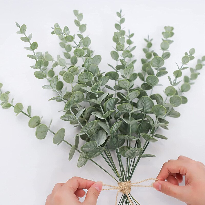 Fake Plants Vines Leaves Decor Artificial Leaves Faux Greenery Stems Branches for Wedding Plant DIY Vase Home Decoration - Provence Home Living Store