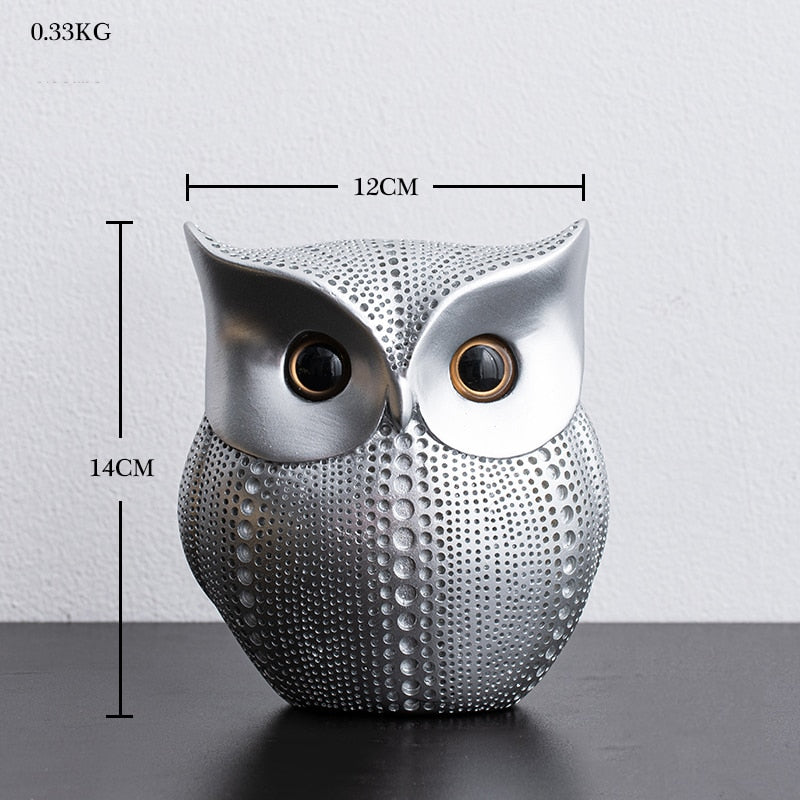 Nordic Home Decoration Accessories Modern Miniature Figurines Desk Decoration Owl Figurine Living Room Decoration Accessories - Provence Home Living Store