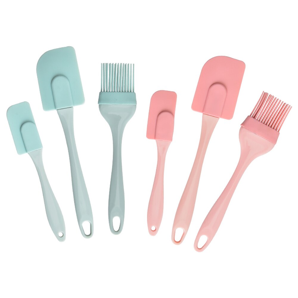 3PCS/Set Cream Scraper DIY Bread Cake Butter Spatula Mixer Oil Brush Non-stick Silicone Spatula Kitchen Baking Tools - Provence Home Living Store