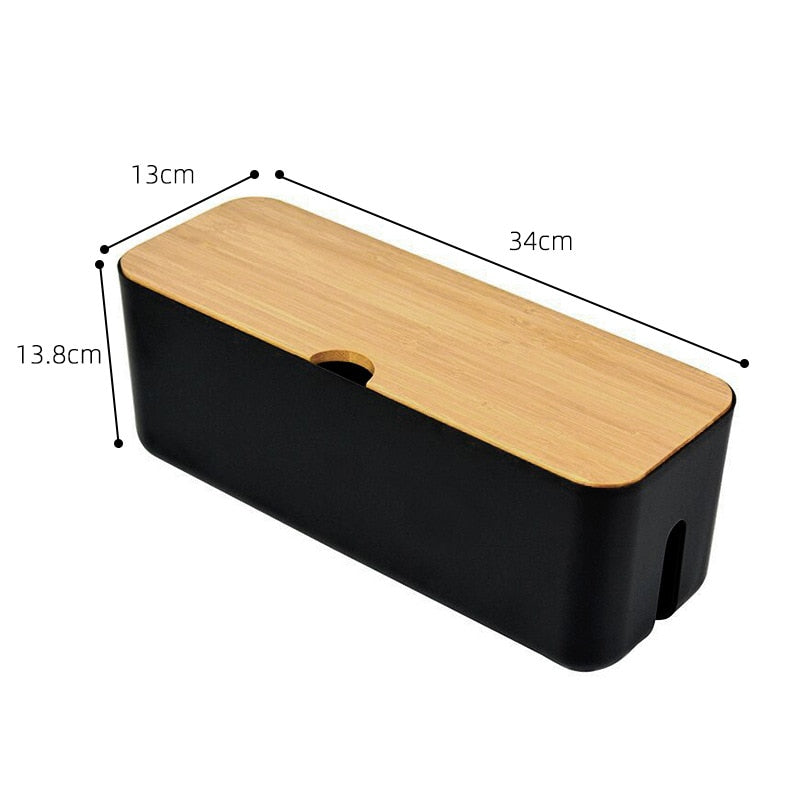 Cable Storage Box Power Strip Wire Case Anti Dust Charger Socket Organizer Network Line Storage Bin Charger Wire Management - Provence Home Living Store