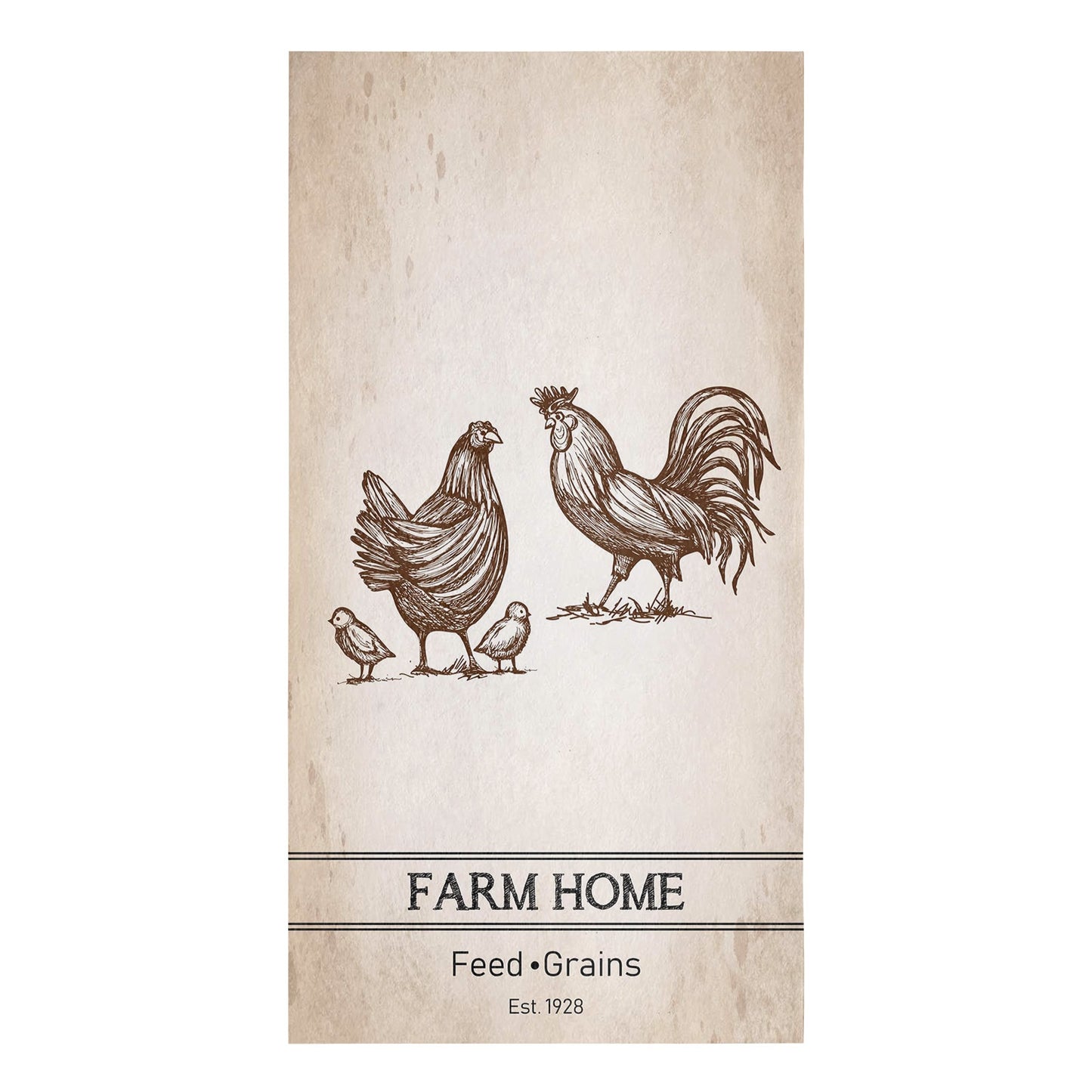 Farm Animal Chicken Retro Microfiber Towel Absorbent Kitchen Cleaning Cloth Dish Towel Household Cleaning Towel - Provence Home Living Store