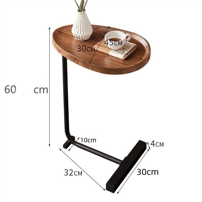 Nordic Side Table Modern Living Room Home Sofa Side Table Hotel Homestay Bedside Side Table Iron Assemble Furniture For Office - Provence Home Living Store