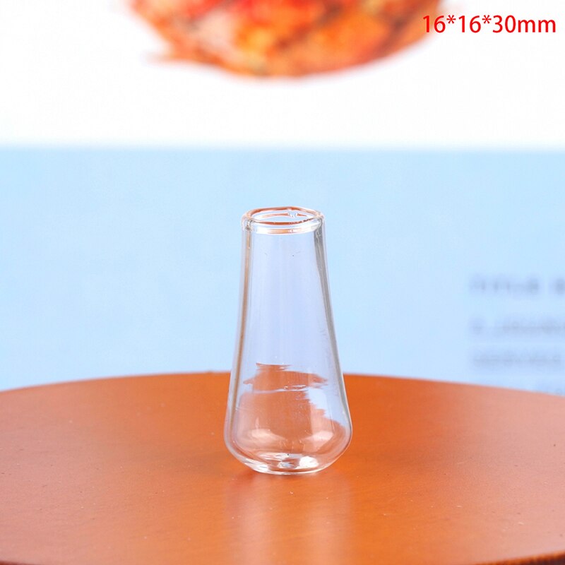 1:12 Dollhouse Miniature Mini Glass Bottle Cork Cover Tiny Jar Vials Vase Model Doll House Decoration Accessories Kids Play Toy - Provence Home Living Store