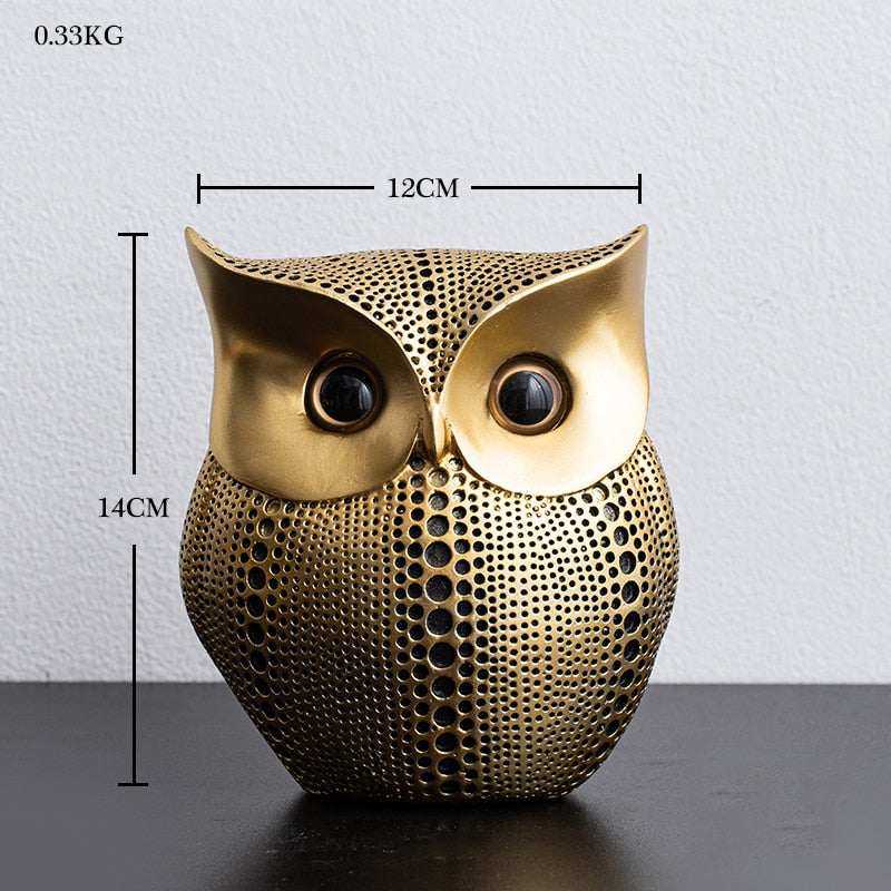 Nordic Home Decoration Accessories Modern Miniature Figurines Desk Decoration Owl Figurine Living Room Decoration Accessories - Provence Home Living Store