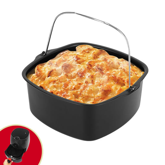 Square Roasting Pizza Basket with Handles Non-Stick Cake Mold Baking Tray Pan Kitchen Bakeware Mould Air Fryer Accessories - Provence Home Living Store