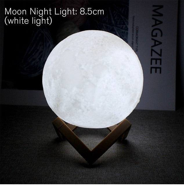 LED Battery Powered Moon Lamp - Provence Home Living Store