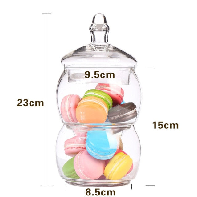 Transparent Storage Jars - Provence Home Living Store