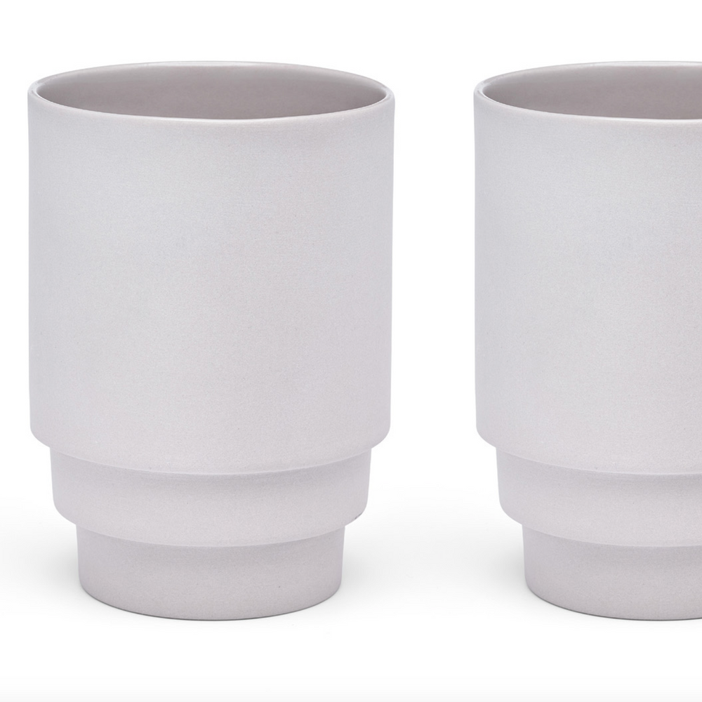 MONDAY MUG by PUIK - clean, stackable and sleek - 3 colors- set of 2 - Provence Home Living Store