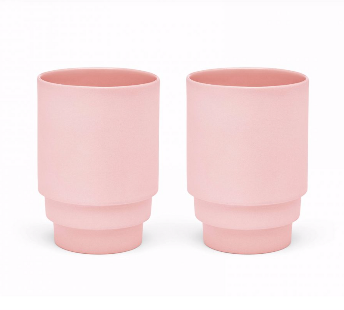 MONDAY MUG by PUIK - clean, stackable and sleek - 3 colors- set of 2 - Provence Home Living Store