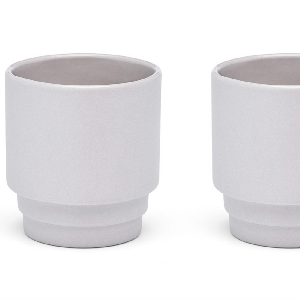 MONDAY ESPRESSO/SAKE by PUIK - modern stackable and sleek- 3 colors- set of 2 - Provence Home Living Store