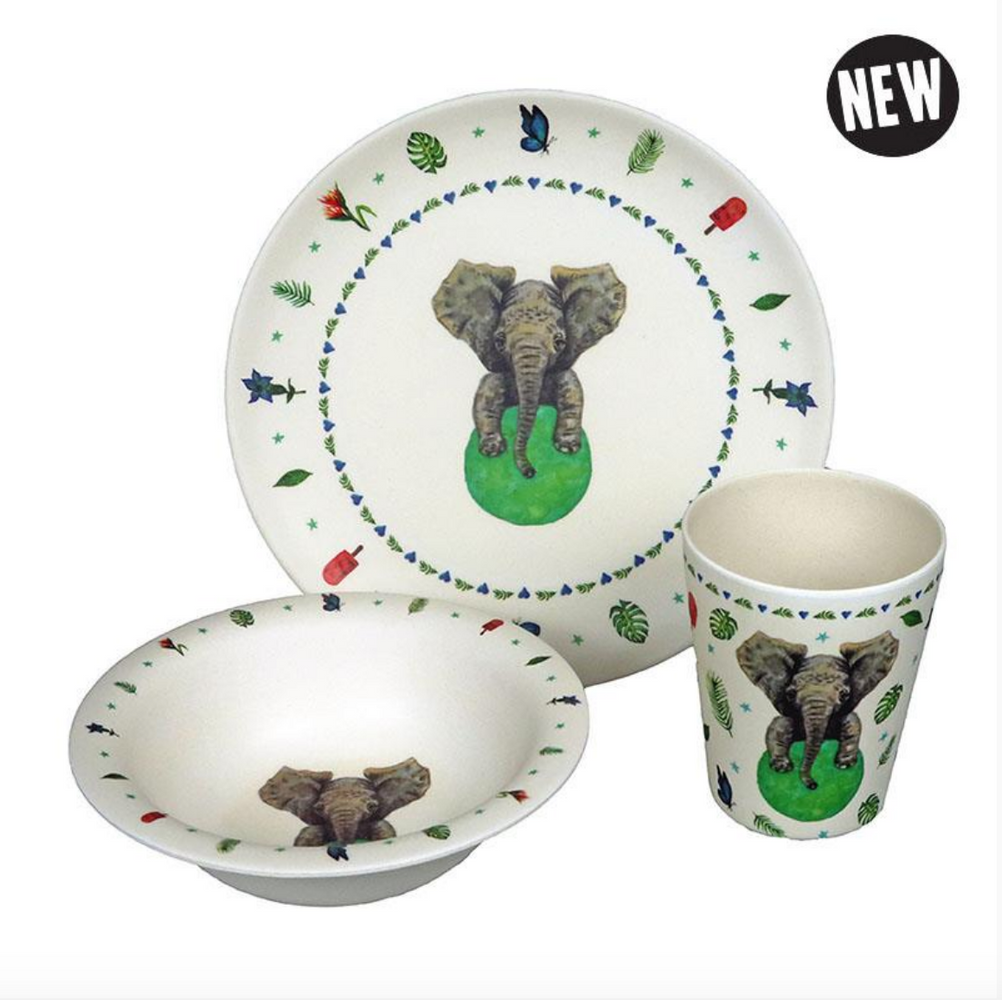 KIDS DINNER SET - HUNGRY - set of 3 - Provence Home Living Store