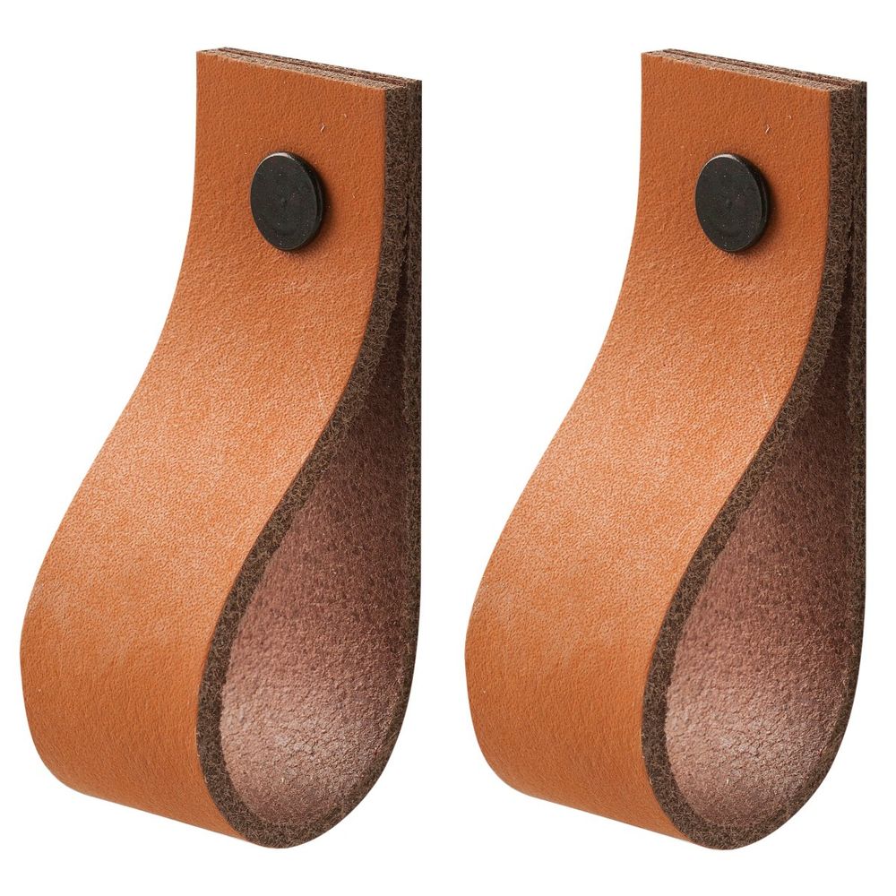 LEATHER HANDLES - set of 2 - Provence Home Living Store