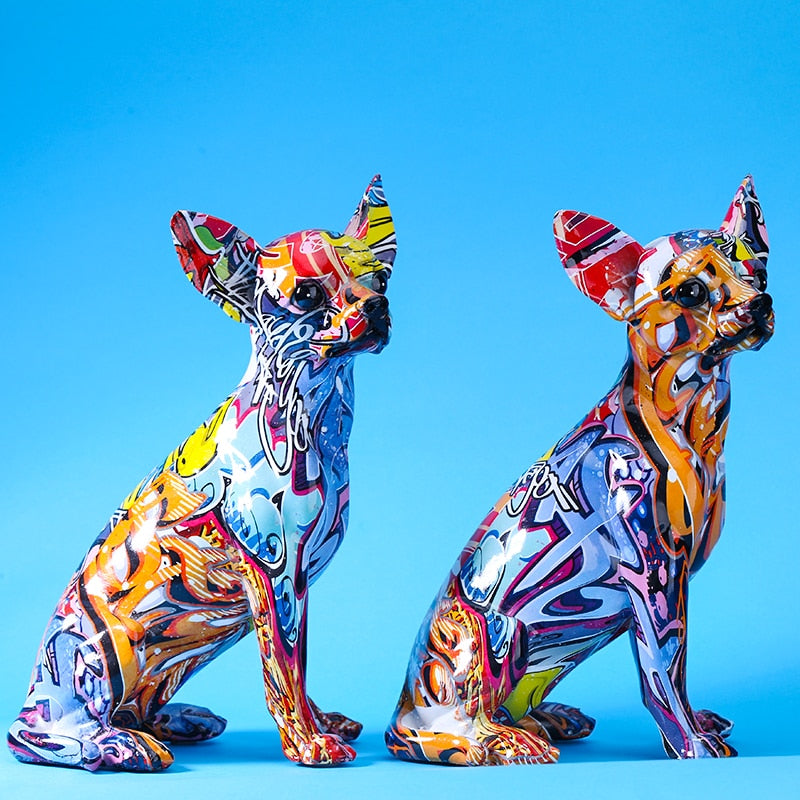 Creative Color Dog Statue - Provence Home Living Store