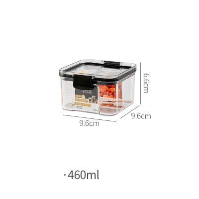 Food Storage Container, Refrigerator Noodle Box Multigrain Storage Tank, Transparent Airtight Tank, Storage Bottle With Lid - Provence Home Living Store