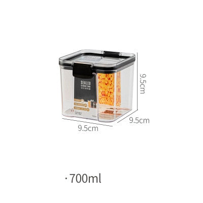 Food Storage Container, Refrigerator Noodle Box Multigrain Storage Tank, Transparent Airtight Tank, Storage Bottle With Lid - Provence Home Living Store