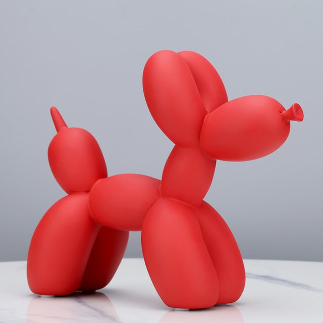 Matte Balloon Dog Statue Home Decoration Ornaments Resin Sculpture  Modern Nordic Accessories for Living Room Animal Figures - Provence Home Living Store