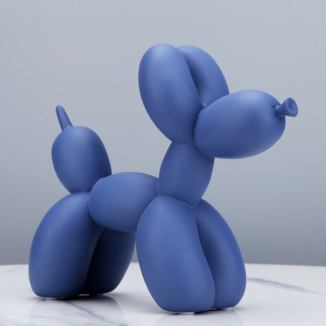 Matte Balloon Dog Statue Home Decoration Ornaments Resin Sculpture  Modern Nordic Accessories for Living Room Animal Figures - Provence Home Living Store