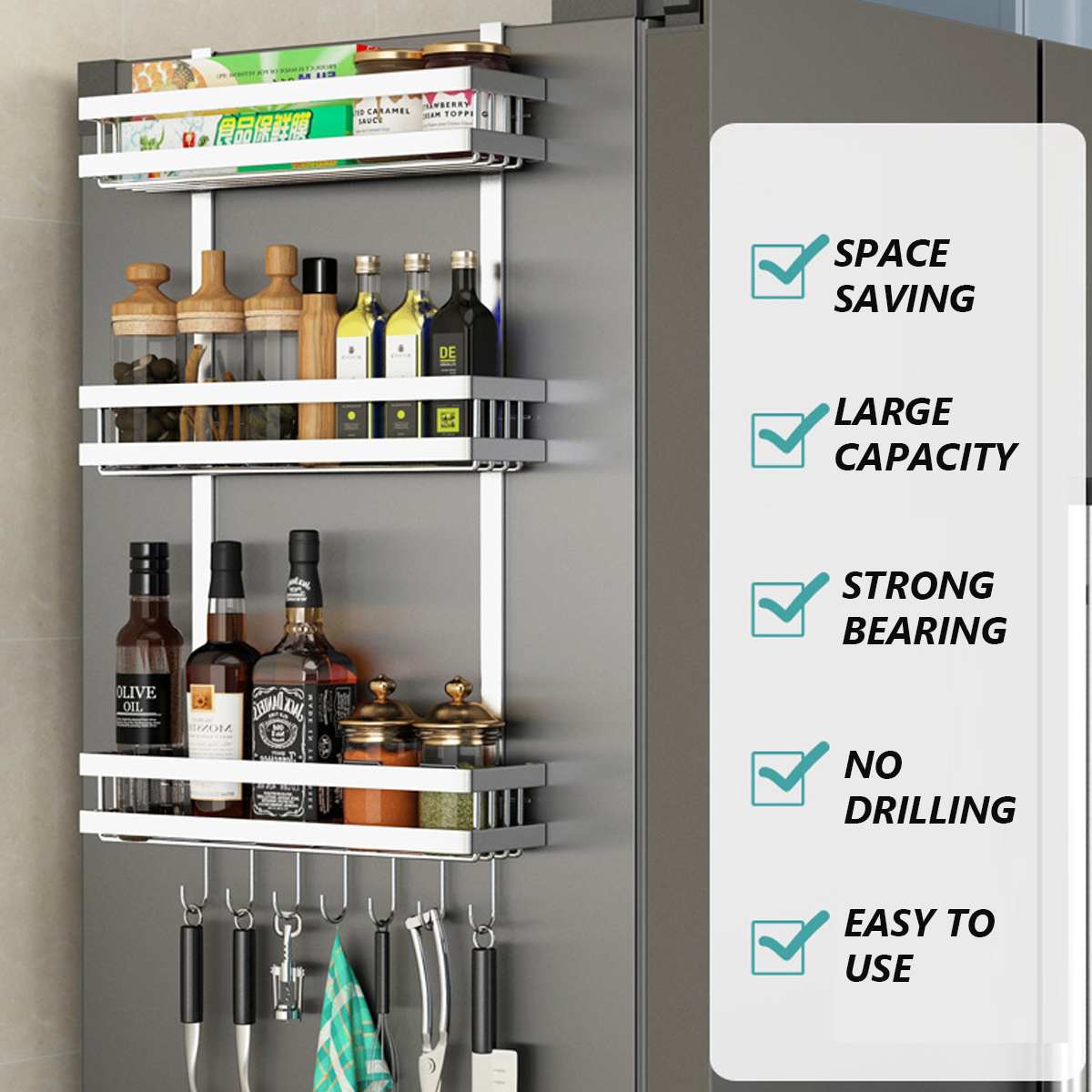 Refrigerator Storage Rack - Provence Home Living Store