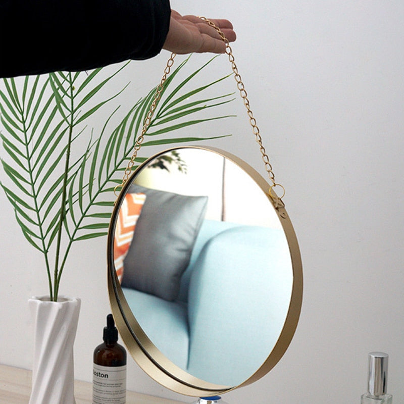 Round Hanging Mirror - Provence Home Living Store