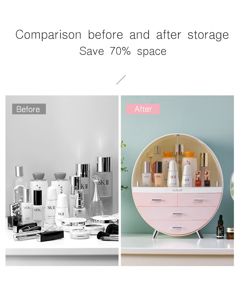 Makeup Organizer for Cosmetic Dust - Provence Home Living Store