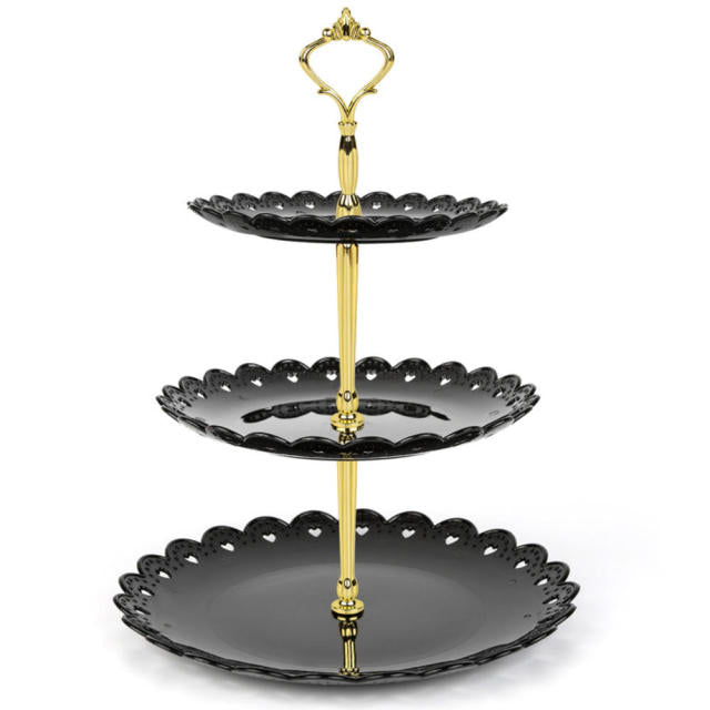 Home Party Display Stand Wedding Decoration Wrought Iron Birthday Tray Dessert Fudge Desktop Afternoon Tea Cake Stand - Provence Home Living Store