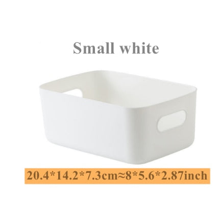 Sundry storage basket student desktop snack storage box plastic cosmetic storage box household kitchen sorting box makeup box - Provence Home Living Store