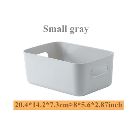 Sundry storage basket student desktop snack storage box plastic cosmetic storage box household kitchen sorting box makeup box - Provence Home Living Store