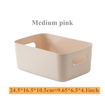 Sundry storage basket student desktop snack storage box plastic cosmetic storage box household kitchen sorting box makeup box - Provence Home Living Store