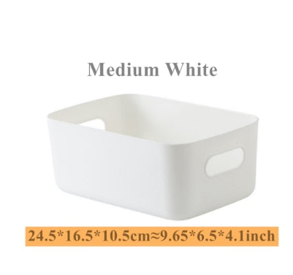 Sundry storage basket student desktop snack storage box plastic cosmetic storage box household kitchen sorting box makeup box - Provence Home Living Store