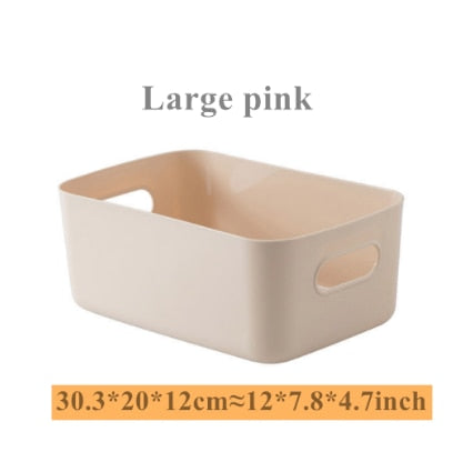 Sundry storage basket student desktop snack storage box plastic cosmetic storage box household kitchen sorting box makeup box - Provence Home Living Store