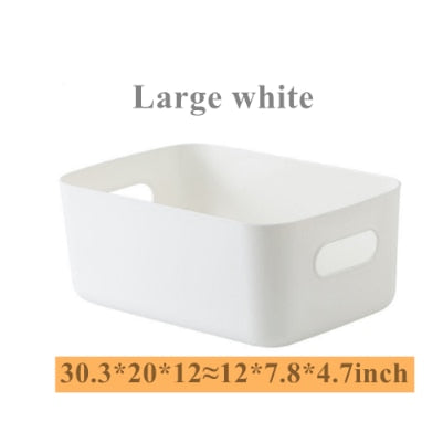 Sundry storage basket student desktop snack storage box plastic cosmetic storage box household kitchen sorting box makeup box - Provence Home Living Store