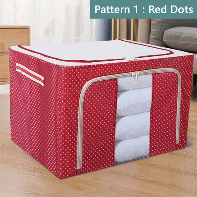 MCAO Large Capacity Clothes Storage Box Foldable Dustproof Closet Organizer Oxford Cloth Luggage Blanket Quilt Sorting BagTJ2382 - Provence Home Living Store