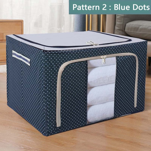 MCAO Large Capacity Clothes Storage Box Foldable Dustproof Closet Organizer Oxford Cloth Luggage Blanket Quilt Sorting BagTJ2382 - Provence Home Living Store