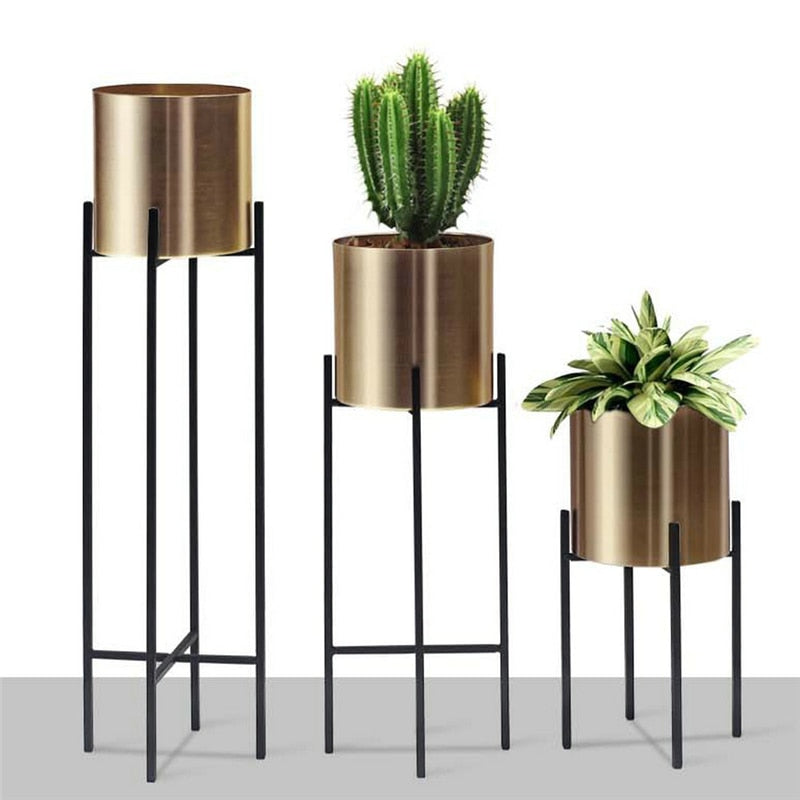 Nordic Metal Flower Pot - Provence Home Living Store