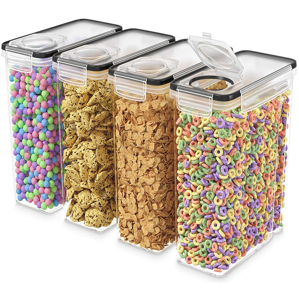 1pcs 4L Cereal Containers Storage Set Dispenser Airtight  BPA-Free Pantry Organization Canister for Sugar Flour Food can - Provence Home Living Store