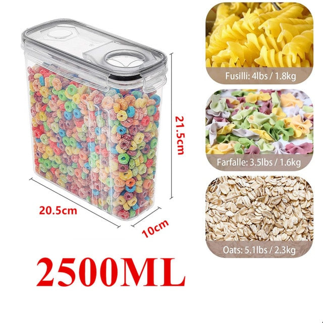 1pcs 4L Cereal Containers Storage Set Dispenser Airtight  BPA-Free Pantry Organization Canister for Sugar Flour Food can - Provence Home Living Store