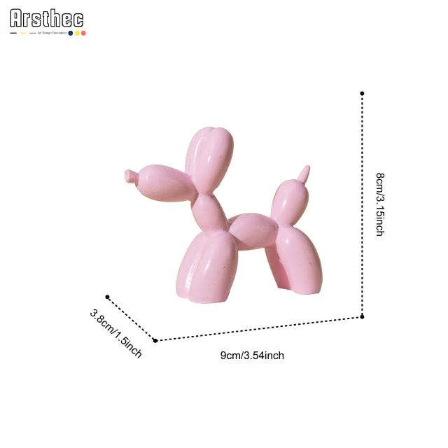 Balloon Dog Desktop Ornament Living Room Sculpture Decor Nordic Style Figurine Resin Cretative Animal Craft Statue Home Art Gift - Provence Home Living Store