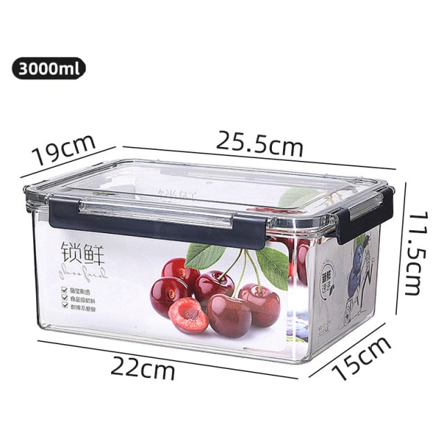 Food Storage Container, Refrigerator Noodle Box Multigrain Storage Tank, Transparent Airtight Tank, Storage Bottle With Lid - Provence Home Living Store