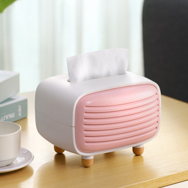 Tissue Storage Box Napkin Holder Multifunctional Sundries Storage Ontainer Living Room Stationery Organizer Box for Home Office - Provence Home Living Store