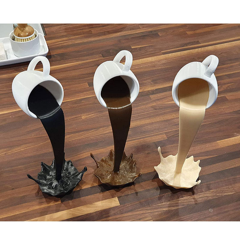 Resin Statues Floating Coffee Cup - Provence Home Living Store