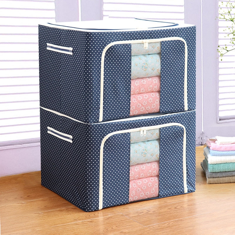 MCAO Large Capacity Clothes Storage Box Foldable Dustproof Closet Organizer Oxford Cloth Luggage Blanket Quilt Sorting BagTJ2382 - Provence Home Living Store