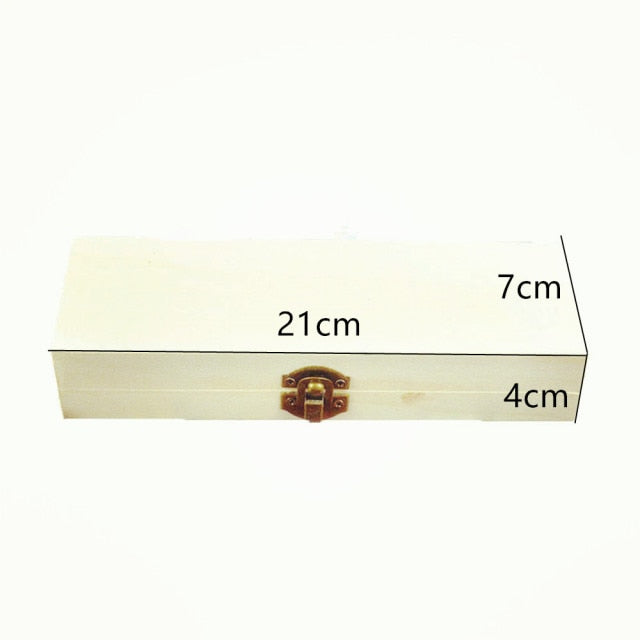 S/M/L Wooden Storage Box Plain Wood With Lid Multifunction Square Hinged Craft Gift Boxes For Home Supply Storage Decoration - Provence Home Living Store