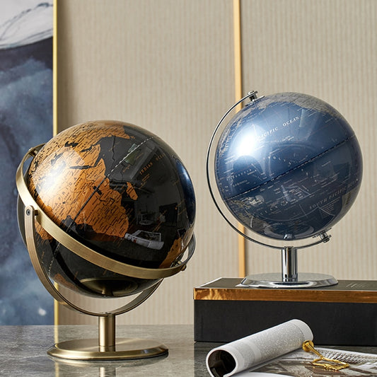 World Globe Figurines for Interior Globe Geography Kids Education Office Decor Accessories Home Decor Birthday Gifts for Kids - Provence Home Living Store