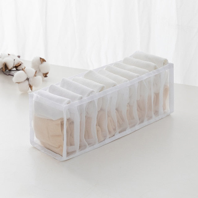 Jeans Compartment Storage Box Closet Clothes Drawer Mesh Separation Box Stacking Pants Drawer Divider Can Washed Home Organizer - Provence Home Living Store