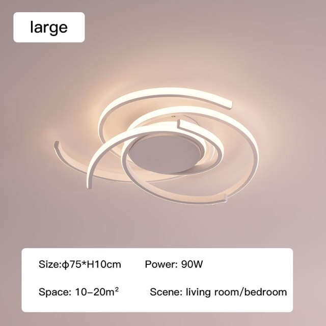 Led Chandelier For Living Room Bedroom Dining Room Kitchen  Ceiling Lamp Modern Nordic Style Simple Design Remote Control Light - Provence Home Living Store