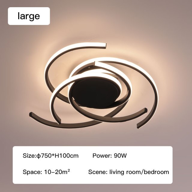 Led Chandelier For Living Room Bedroom Dining Room Kitchen  Ceiling Lamp Modern Nordic Style Simple Design Remote Control Light - Provence Home Living Store