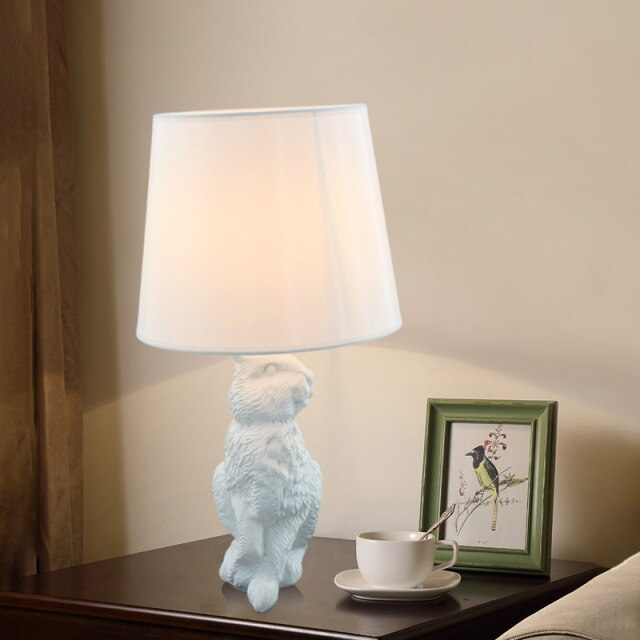 Modern Minimalist Rabbit Table Lamp Creative Led Desk Light For Living Room Children Bedroom Bedside Lamp Cafe Indoor Lights E27 - Provence Home Living Store